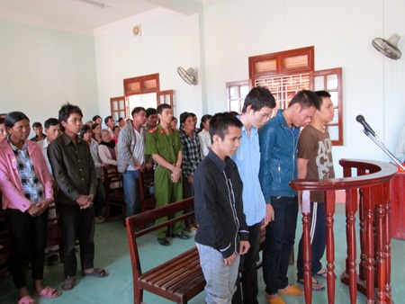 Các đối tượng gây án tại tòa