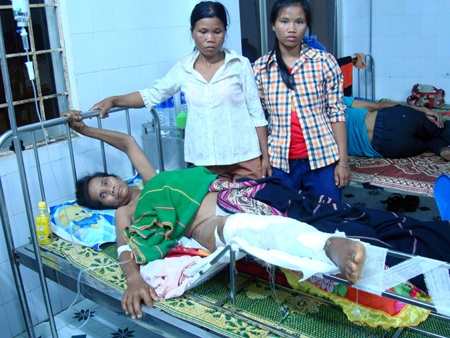 Bà Jũng đang điều trị tại bệnh viện