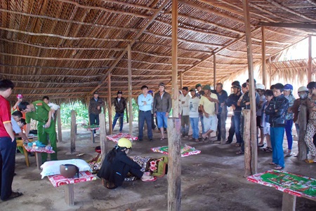 Nơi phát hiện thi thể nạn nhân