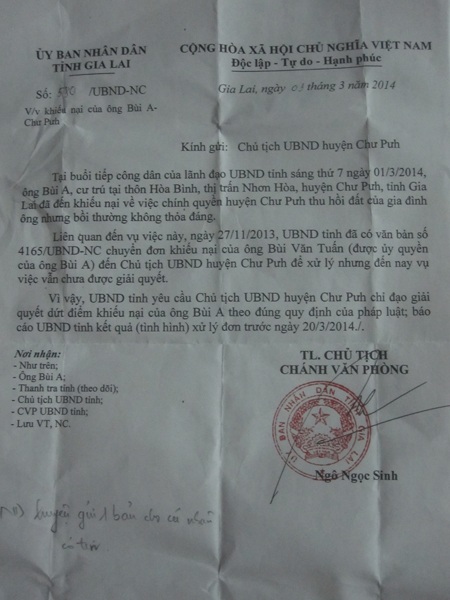 Huyện phớt lờ chỉ đạo của tỉnh, người dân mang bài vị liệt sĩ đi kêu cứu