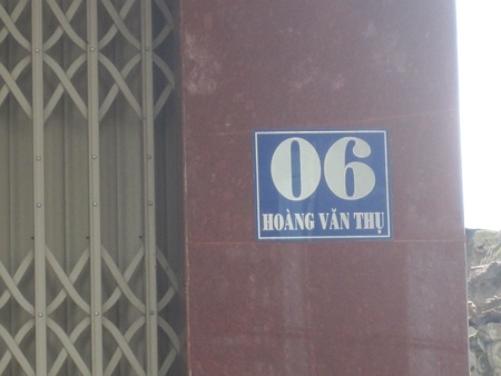 2 số nhà 06 ở đối diện nhau