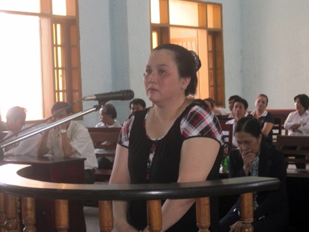 Bị cáo Phượng tại tòa