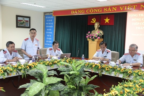 Nhiều công dân khiếu kiện có hành vi manh động, côn đồ - 1 Một buổi tiếp dân tại TPHCM của lãnh đạo Thanh tra Chính phủ mới đây (Ảnh: TTCP)