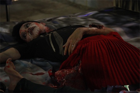 Hóa trang rùng rợn trên sân khấu