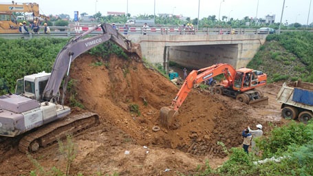 Sự cố vỡ ống lần thứ 9 xảy ra hồi giữa tháng 7/2014.