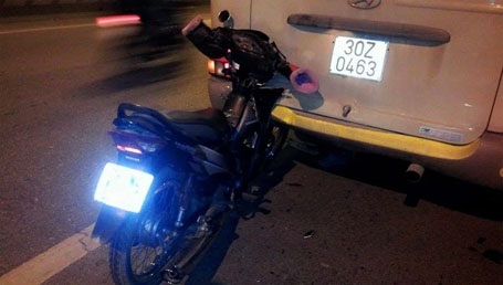 Hiện trường vụ tai nạn.