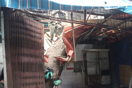 Ki ốt này đã bị hư hỏng nặng