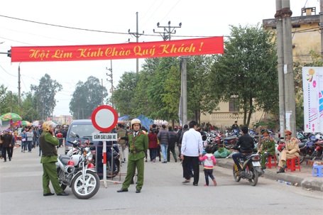 Không để liền anh liền chị hội Lim “ngả nón xin tiền” - 5 Công tác an ninh đã được thắt chặt, nhằm đảm bảo cho hội Lim diễn ra an toàn