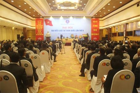 Chủ tịch nước dự Đại hội đại biểu Luật sư toàn quốc lần thứ II - 1 Quang cảnh Đại hội...