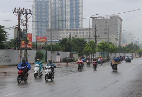 Sáng nay, khu vực Hà Nội có mưa trên diện rộng