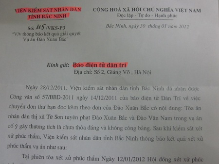 Bắc Ninh: Không chấp nhận kháng cáo trong vụ án “cố ý gây thương tích” - 1 Bắc Ninh: Không chấp nhận kháng cáo trong vụ án “cố ý gây thương tích” - 1