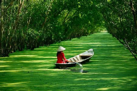 Việt Nam và những khoảnh khắc tuyệt đẹp - 6 Thôn nữ chèo thuyền.