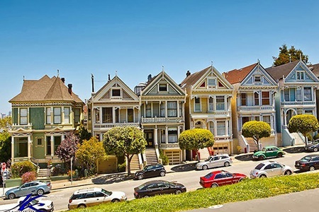 Những ngôi nhà này là điểm dừng chân của nhiều du khách khi đến thăm San Francisco