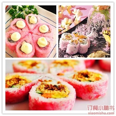 Hoa anh đào trong ẩm thực Nhật Bản - 3 Sushi hoa anh đào rất bắt mắt với cách trang trí như một bức tranh nghệ thuật
