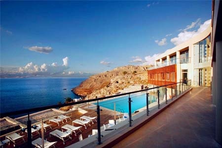 10 khách sạn tốt nhất hành tinh - 4 Khách sạn Lindos Blu ở Lindos Hy Lạp