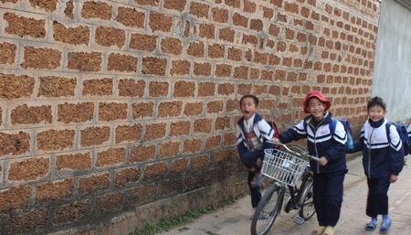 Ở Đường Lâm, từ nhà ở đến cổng ngõ, cổng làng, giếng nước, đều sử dụng đá ong