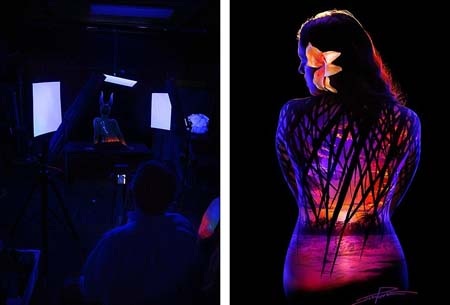 Một trong những bức hình hậu trường để tạo nên tác phẩm tuyệt duyệt