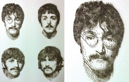 Ngắm chân dung những người nổi tiếng làm từ... đinh tán - 4 Chân dung các thành viên của nhóm