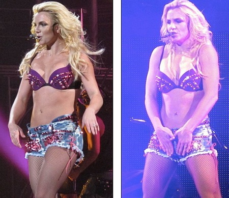 Britney lộ bụng xệ trong buổi diễn mới - 14