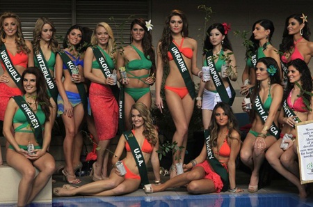 Người đẹp dự thi Hoa hậu trái đất đông đủ tại Manila - 1