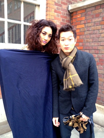 Buổi chụp hình của Trà My tại London