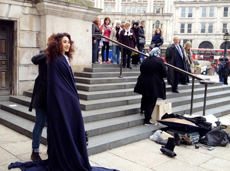 Buổi chụp hình của Trà My tại London