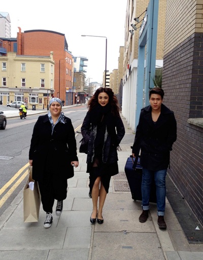 Buổi chụp hình của Trà My tại London