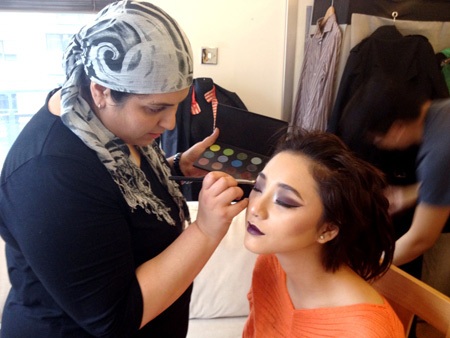 Buổi chụp hình của Trà My tại London