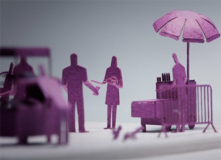 Ga tàu điện ngầm ở New York làm từ... giấy