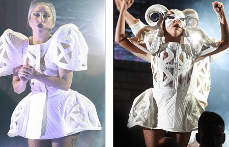 Lady Gaga lại diện váy thịt ở Đài Loan