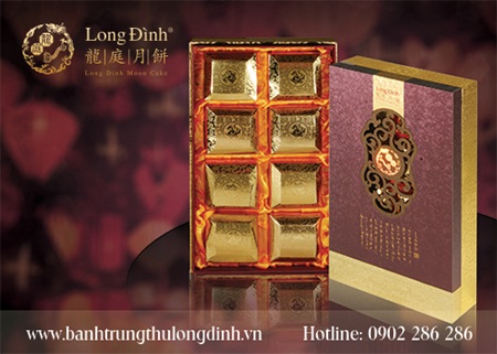 Bánh trung thu Long Đình, món quà tinh thần ý nghĩa - 2 Bánh trung thu Long Đình Phú Quý – Lời chúc thịnh vượng, phát đạt