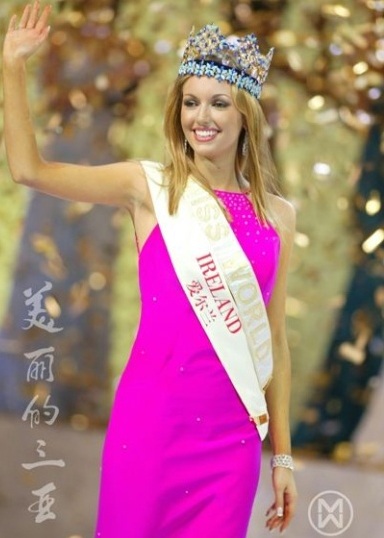 Rosanna Davison khi đăng quang Hoa hậu thế giới