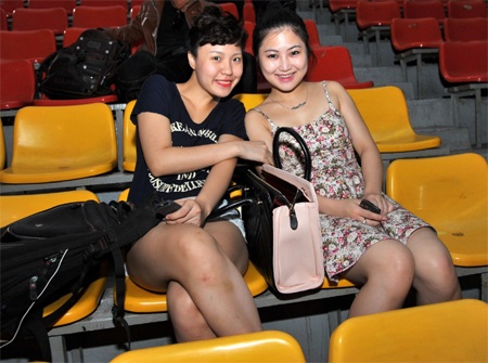 Hình ảnh “nóng” trước đêm thi của Đội Thu Minh, Trần Lập