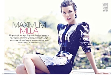 Milla Jovovich quyến rũ trong quảng cáo của thời trang Ý Marella