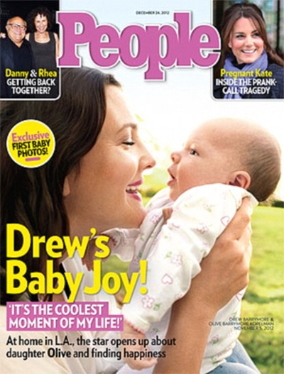Drew Barrymore lần đầu khoe công chúa nhỏ - 1 Drew Barrymore và con gái