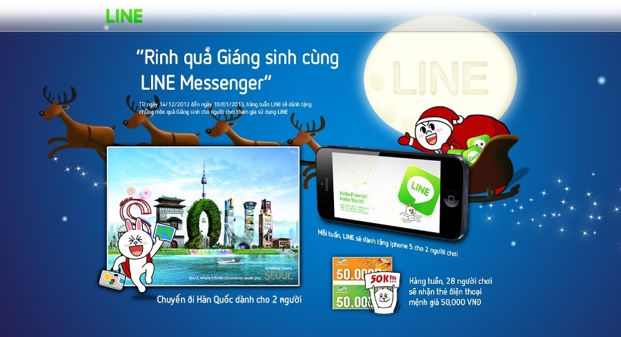 Giáng sinh cùng LINE rinh quà cực hot - 1 Giáng sinh cùng LINE rinh quà cực hot