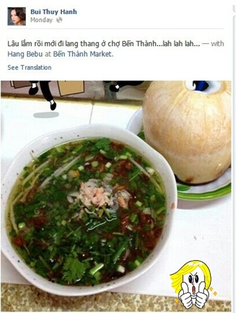 Sao Việt “say đắm” với gấu Brown, thỏ Cony và Moon - 3 Thúy Hạnh đời thường cùng chị gái ăn uống tại chợ Bến Thành