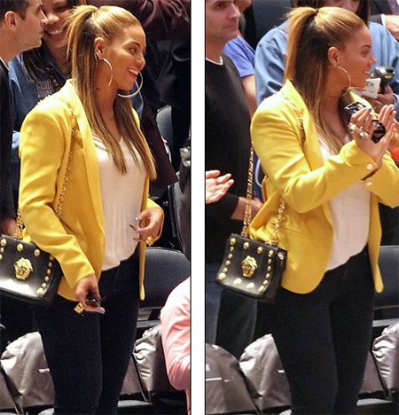 Vợ chồng Beyonce hạnh phúc khi đi xem bóng rổ - 6 Vợ chồng Beyonce hạnh phúc khi đi xem bóng rổ - 6