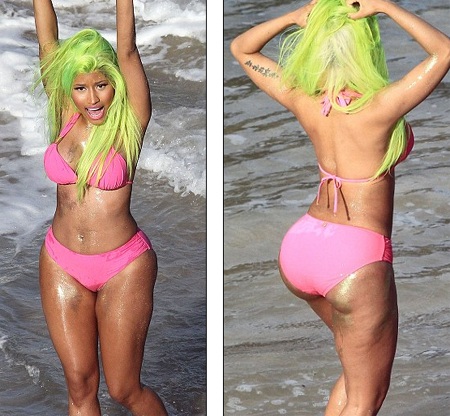 Nicki Minaj khoe vòng ba “khủng” như cô Kim - 5 Nicki Minaj khoe vòng ba “khủng” như cô Kim