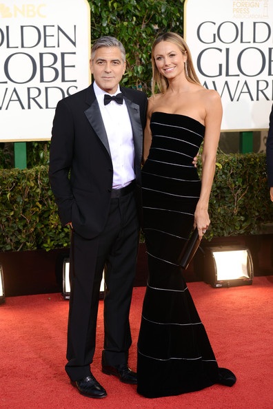 Người đẹp kiêu sa tại lễ trao giải Quả Cầu Vàng - 31 George Clooney và bạn gái Stacy Keibler