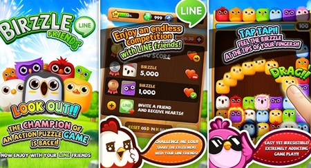 LINE Birzzle có hình họa rất vui mắt