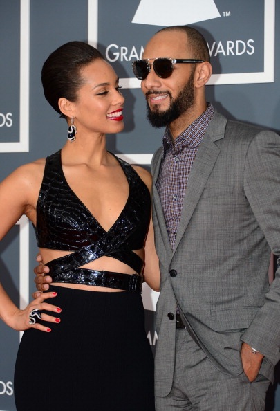 Người đẹp khoe sắc trên thảm đỏ Grammy - 53 Vợ chồng Alicia Keys - Swizz Beatz