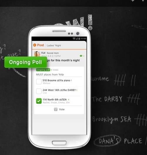 Tính năng thăm dò ý kiến: