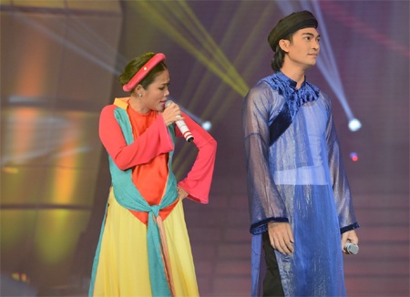 Cặp đôi hoàn hảo 2013: Nhàn nhạt vì...hết chiêu trò? - 2 Mỹ Lệ và Khương Ngọc trong đêm thi 10/3