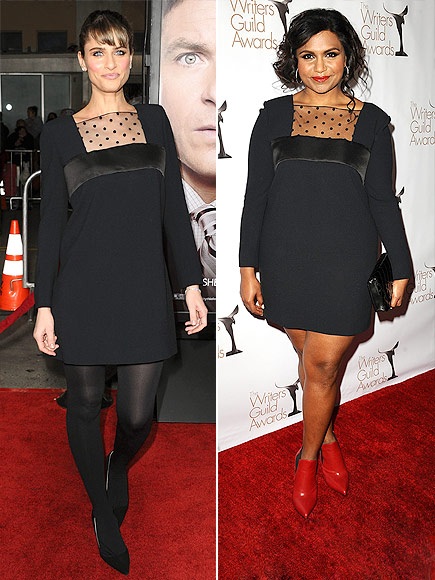 Kiều nữ Hollywood lại “đụng hàng” - 4 Amanda Peet và Mindy Kaling cùng thích chiếc váy ngắn của Saint Laurent