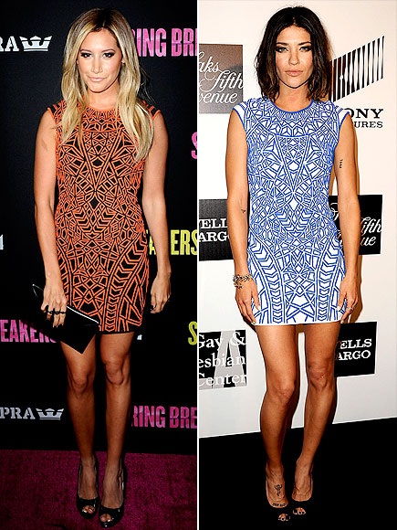 Kiều nữ Hollywood lại “đụng hàng” - 11 Ashley Tisdale và Jessica Szohr khoe dáng chuẩn với váy bó RVN number