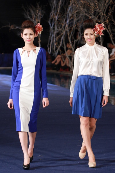 ‘Chân dài” Việt khoe sắc trên sàn catwalk - 3 Nguyễn Thị Loan (phải)