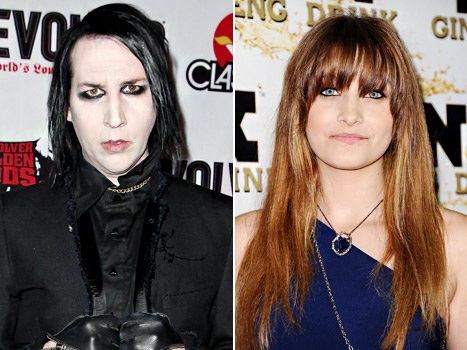 Marilyn Manson hát tặng con gái Michael Jackson - 1 Rocker Marilyn Manson và Paris Jackson