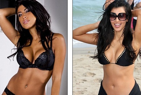 Bạn trai cô Kim bị tố “ăn chả” - 2 Leyla Ghobadi gợi cảm không kém Kim Kardashian
