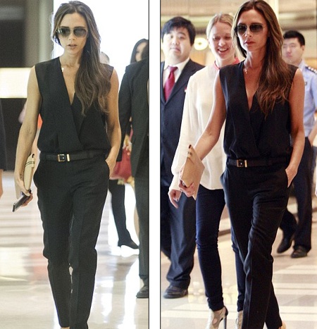 Victoria Beckham lạnh lùng khi tới Bắc Kinh - 7 Bà Beck thay đồ và đi mua sắm tại một trung tâm thương mại lớn ở Bắc Kinh ngay sau khi hạ cánh